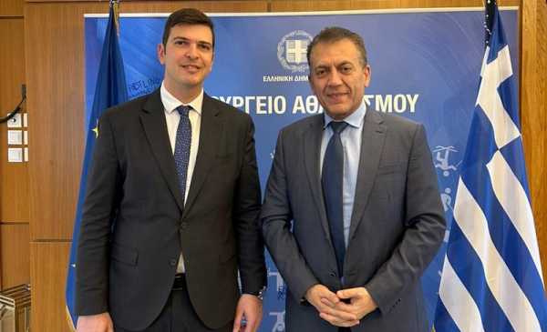 Συνάντηση του Αλέξανδρου Μαρκογιαννάκη με τον αναπληρωτή Υπουργό Αθλητισμού για τις επιχορηγήσεις των ερασιτεχνικών αθλητικών σωματείων