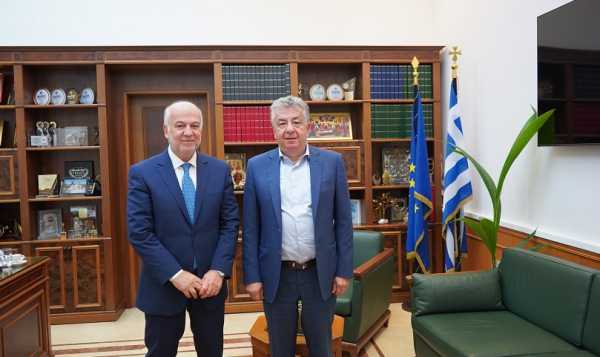 Επίσκεψη του Υπουργού Δικαιοσύνης στο Περιφερειάρχη Κρήτης