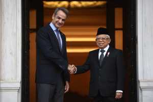Συνάντηση Κ. Μητσοτάκη με τον αντιπρόεδρο της Ινδονησίας: Βούληση για ενίσχυση των διμερών σχέσεων