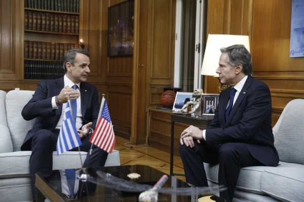 Μπλίνκεν σε Μητσοτάκη: Υποστήριξη των ΗΠΑ στον εκσυγχρονισμό της άμυνας της Ελλάδας