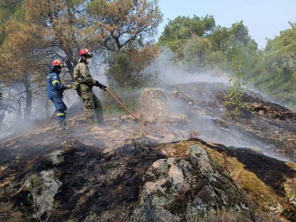 Έβρος: Μάχη με τις συνεχείς αναζωπυρώσεις στο Σουφλί – Εμπόδιο για τα εναέρια μέσα ο πυκνός καπνός